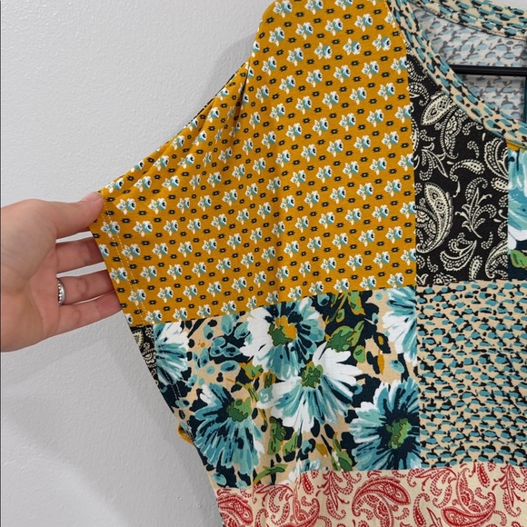 NWT Johnny Was Paisley patch relaxed fit boho shift dress - Picture 5 of 8